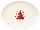 Waechtersbach Tannenbaum Oval Platter, White