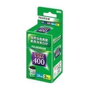 【クリックで詳細表示】FUJIFILM カラーネガフイルム フジカラー SUPERIA X-TRA 400 24枚撮り 3本パック 135 SP400X-R 24EX 3SB