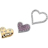 14K Two Tone Gold Pink Sapphire & Diamond Pendant Slide