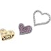 14K Two Tone Gold Pink Sapphire & Diamond Pendant Slide