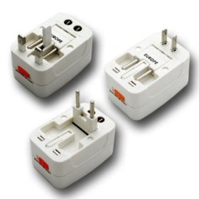All-in-One Travel Power Plug Adapter for US, UK, EU, AU