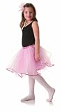 POPATU - Pink Mesh Skirt with Cheetah Trim and Elastic Cheetah Waistband.