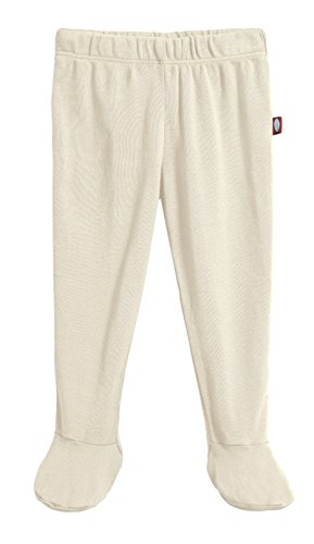 City Threads Unisex Baby Footed Pants 100% Certified Organic Cotton for Newborn and Infants, Oatmeal, 18/24m