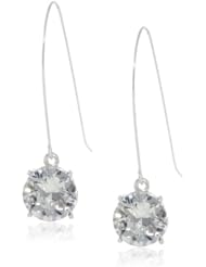 Kenneth Cole New York "Color Boost" Blue Faceted Bead Long Drop Earrings