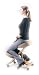 Putnams No.1 Internet Chair, Kneeling Posture Chair Aligns Your Spine To A Natural 'S' Shape For Fatigue Free Sitting-Black
