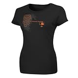 MLB Women's San Francisco Giants Authentic Collection Change Up Short Sleeve Crew Neck Tee (Black, Large)