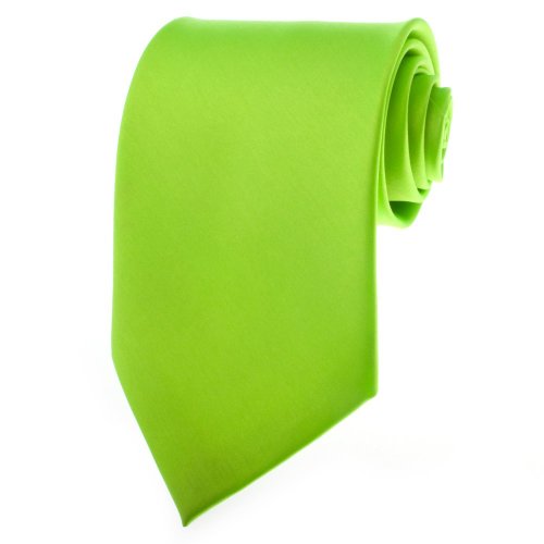 TopTie Mens Necktie Solid Color Green Ties, Formal Neck ties, Gift Ideas