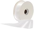 Offray Single Face Satin Craft 1-1 2-Inch by 50-Yard Ribbon Spool, White