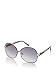 Karl Lagerfeld Women's Wire Rimmed Sunglasses, Shiny Brown/Shiny Violet, One Size