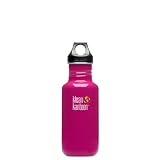 Klean Kanteen 18-Ounce Classic Sport Cap 2.0 Stainless Steel Water Bottle, Active Pink