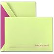 Engraved Limon Green Thank You Notes