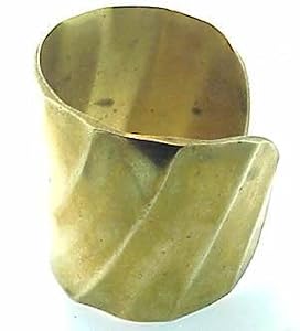 Heavy Vintage Brass Cuff Bracelet