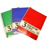 Wire Note Book - 120 Sheets-3 Subjects-Cr-10.5"X8"(Pack Of 36)