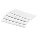 DII Solid Set of 4 Napkins, White