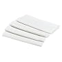 DII Solid Set of 4 Napkins, White