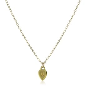 bezel diamond necklace gorjana Alphabet Gold-Tone Initial Cha