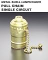 Leviton 19980-BR Medium Base Brass Shell Incandescent Lampholder, Brass
