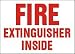 Fire Extinguisher Inside Decal Sign
