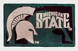 Michigan State Spartans Welcome Mat Bleached