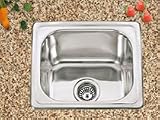 Inset Kitchen Sink Bowl 375 x 317 (A11-3) Polished Finish