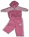 New York Mets Newborn Baby Girl Pink Two Tone Knit Hooded Jogging Suit