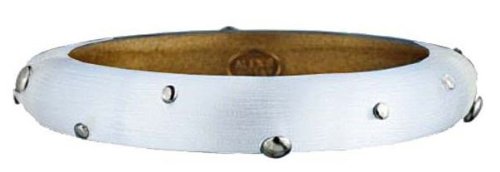 Steel Lucite With Gunmetal Studded Bangle by Alexis Bittar