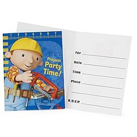 Party Supplies - Bob the Builder Invitations (8) by Birthday Express