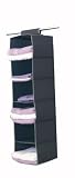 H & L Russel Sweater Organiser, 6 Pocket Soft Touch, Navy Blue, 122 x 30 x 30 cm
