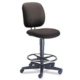 Swivel Pneumatic Task Stool, 26-3/4'x30'x49-3/4', Gray, Sold as 1 each