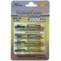 Bower XPB430 Bower AA Rechargeable Battery 3000mah 4 Pack