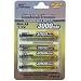 Bower XPB430 Bower AA Rechargeable Battery 3000mah 4 Pack
