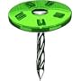 STALLION 114BKRFG2M "BUTTON CAP" ROOF TINS NAIL PK/2.5M