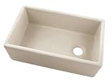 Belle Foret BFF4KITBI Apron Front Fireclay Kitchen Sink, Bisque