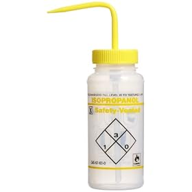 Bel-Art, Scienceware, 116420624, Bottle, Polyethylene, Wash, Venting Solvent Labeled, "Isopropanol", 500ml, 3/Package