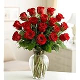 Flowers - Rose Elegance Premium Long Stem Red Roses - 18 Roses