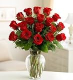 Flowers - Rose Elegance Premium Long Stem Red Roses - 18 Roses
