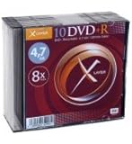 Xlayer DVD+R 4.7 GB 8x 10er Pack Slim Case DVD-Rohlinge