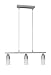 Trio-Leuchten 371910307 Energiespar-Pendelleuchte,3xE14,9W,Nickel matt,Glas opal matt