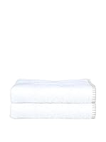 W.H.Y.T.E Set Toalla De Baño 2 Uds. (Blanco/Beige)