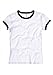 Bella Ladies Baby Rib Short Sleeve Ringer T-Shirt. 1007