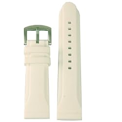 Watch Band Rubber Silicon White Divers Sports Strap 24mm