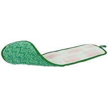 Rubbermaid Commercial FGQ41200 Hygen Microfiber Single-Sided Room Dust Mop, 18.5" Length x 5.5" Width x 0.5" Height, Green