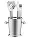Martha Stewart Barware Collection Stainless Steel Cocktail Set Mini Ice Bucket with Bar Tools