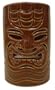 TIKI BROWN CANDLE HOLDERS - TIKI ROOM DECOR