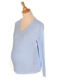 Lilo Maternity Cotton Cable V-neck Sweater