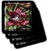 Blood Red - Photography Flowers - Set Of 8 Ceramic Tile Coasters