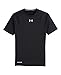 Under Armour Men's HeatGear Sonic Compression Short Sleeve, Black/White, Large