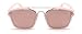 GAMT Square Mirrored Sunglasses Thicken Colored Frame Pink