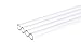 Alphacool Plexi (Acrylic) HardTube 13mm ID, 16mm OD, 60cm, Clear, 4-Pack