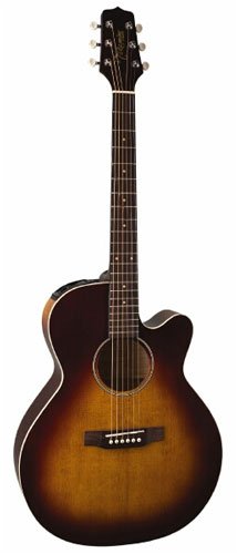 Childrens Toyshop  Musical Instruments : Takamine EG5403SCVFT NEX Solid Top Cutaway Acoustic-Electric Guitar - Antique Sunburst